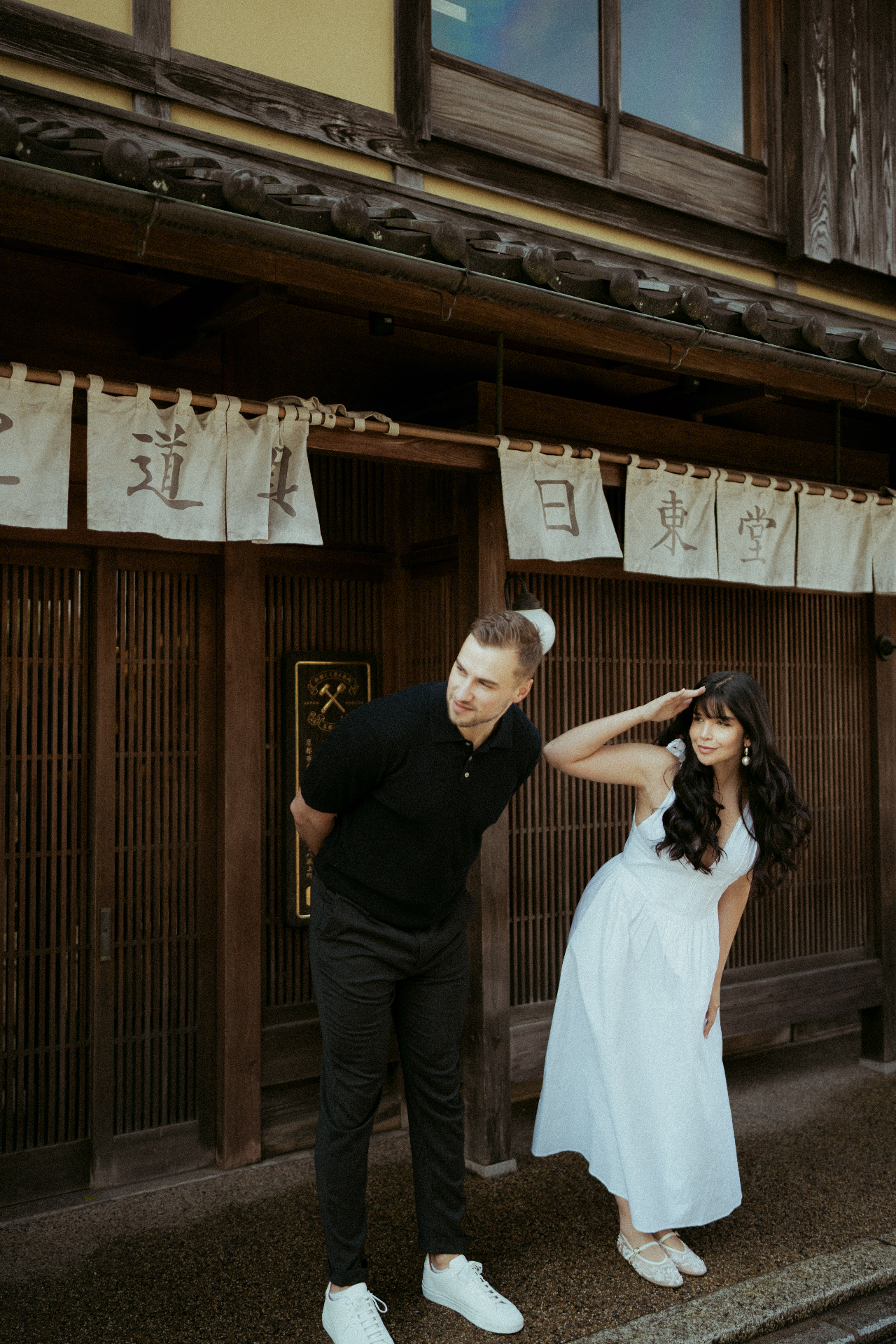 Eli and Silvan on a trip in Japan